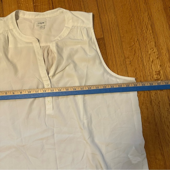 J Crew Womens XXL Sleeveless V-neck Popover Top in Marine Salt Ivory(j)10 - Picture 10 of 10